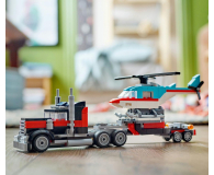 LEGO Creator 3 w 1 Ciężarówka z platformą i helikopterem 31146 - 1202658 - zdjęcie 12